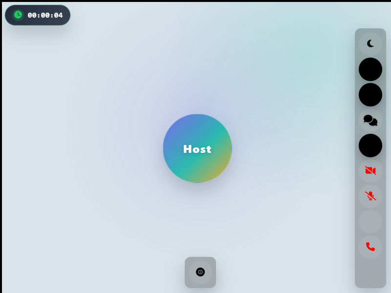 Angular broadcast room screenshot