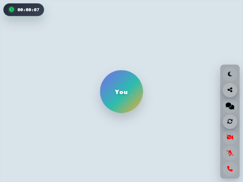 Angular chat room screenshot