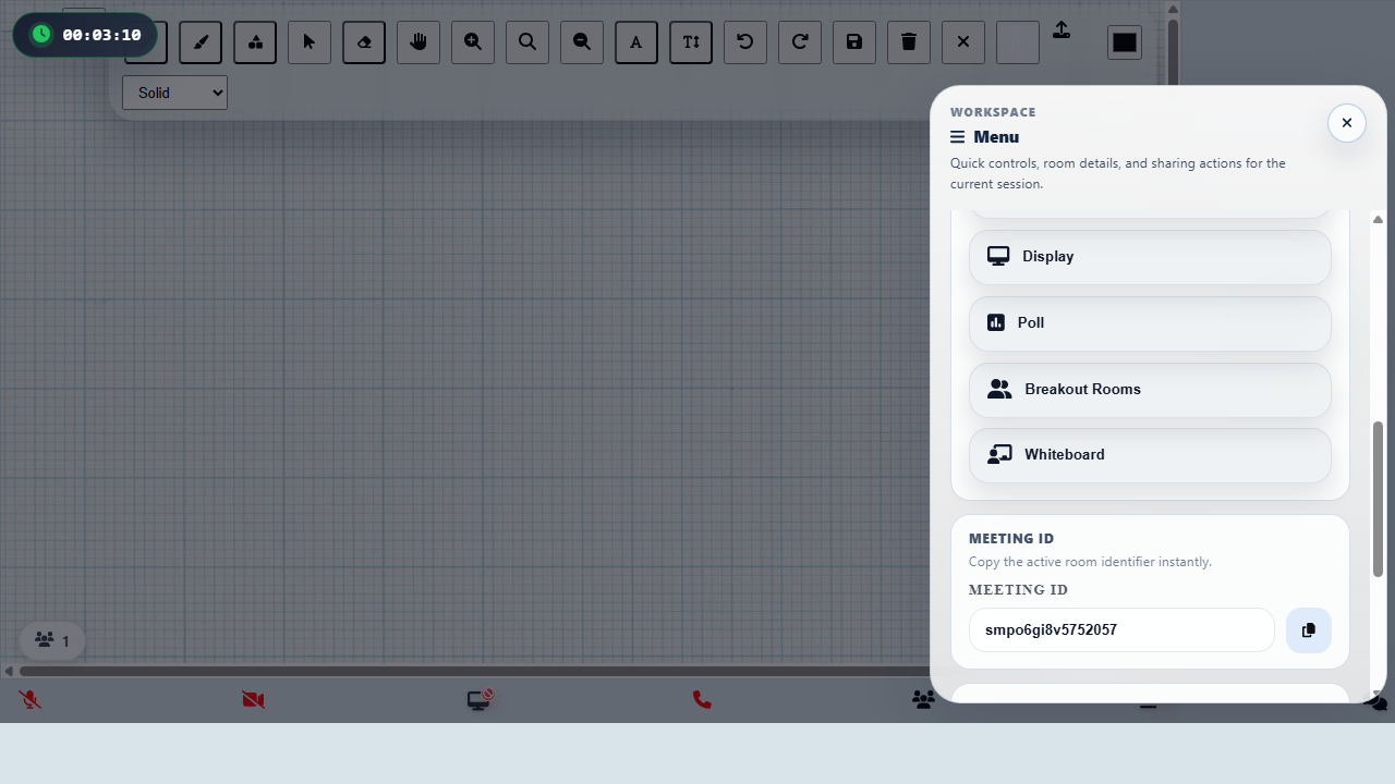 Angular conference whiteboard workspace screenshot